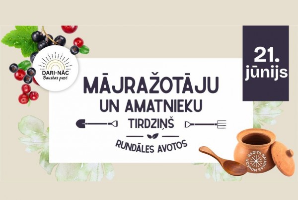 Līgo ieskaņās tirdziņš Rundāles Avotos